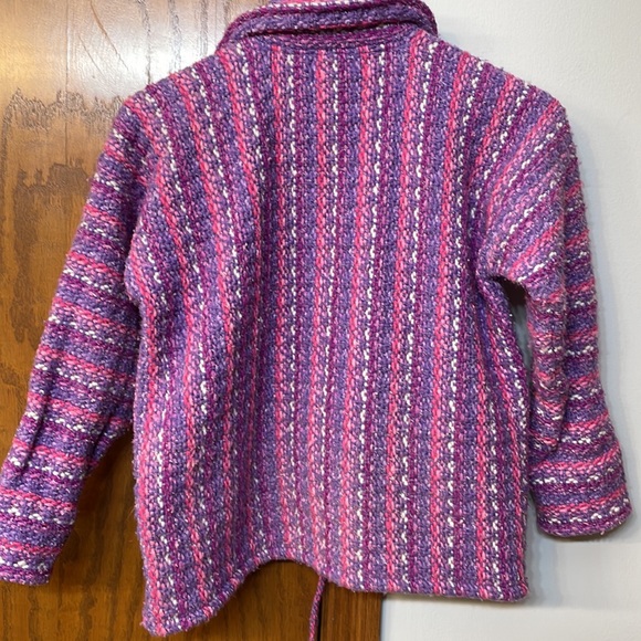 ECUADORIAN CLOTHING COMPANY UEC Girls Size 8 Handmade Pink Purple Zipper Jacket - Picture 10 of 10